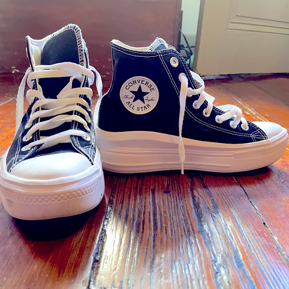 Converse Black and White High-Top Sneakers